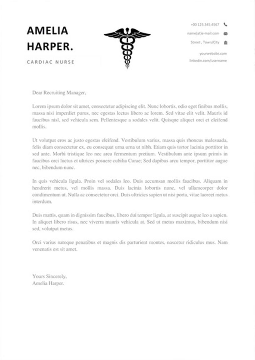 Simple cover letter template Paris